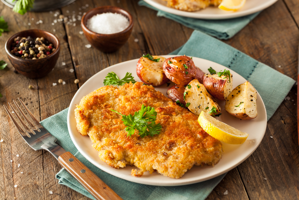 Low-FODMAP-Rezept für gefüllte Kalbsschnitzel