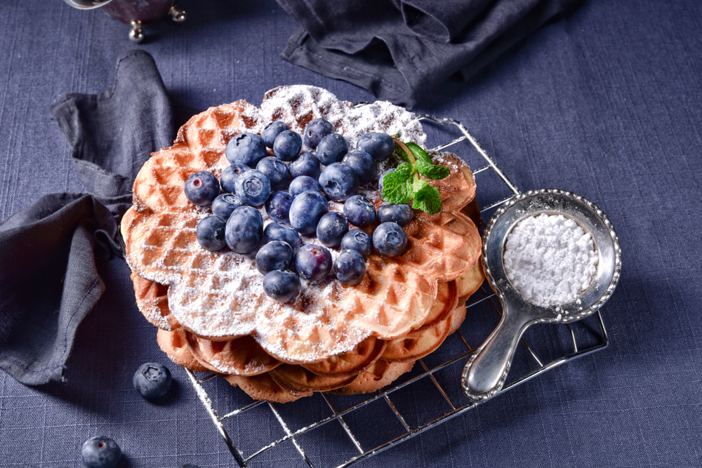 Waffelrezept mit Blaumais Indianer-Waffeln