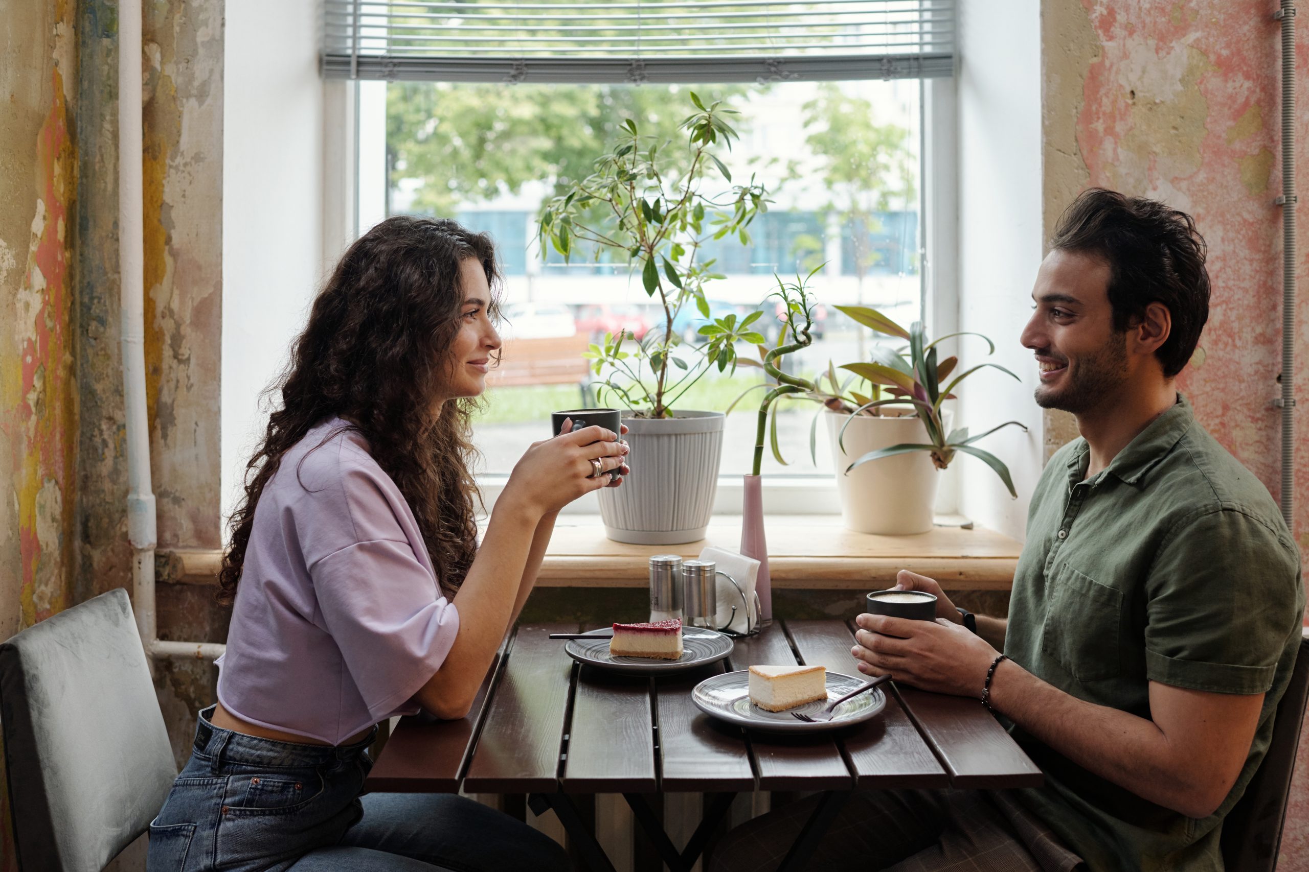 Mann und Frau auf Date